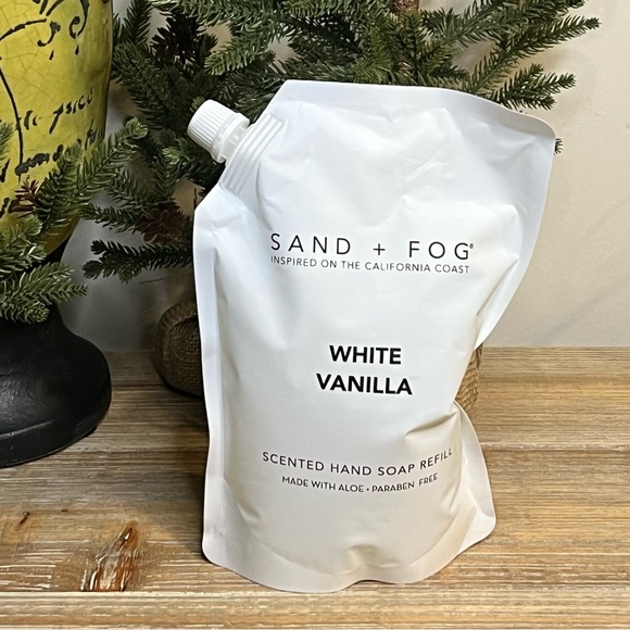 Sand + Fog Other - SAND + FOG White Vanilla Hand Soap Refill. New, Economical, Sealed Pouch 34oz